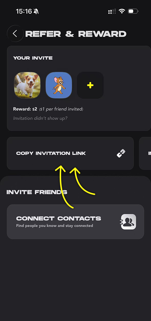 Find your referral link